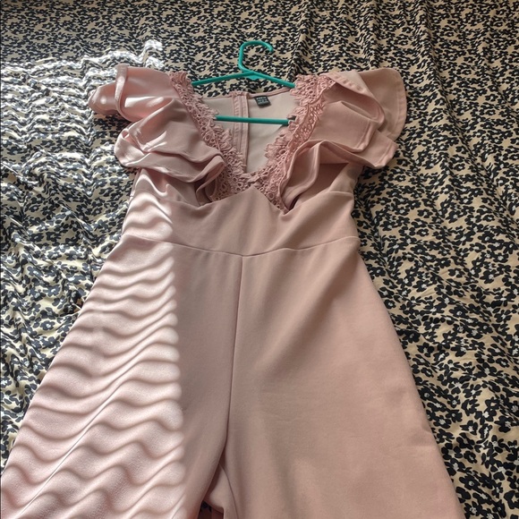 SHEIN Pink Ruffled Jumpsuit - Picture 3 of 6